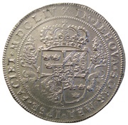 2 Riksdaler - Karl X Gustav, Sweden, 1654 reverse image