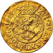 16 Mark - Gustav II Adolf Type II, Sweden, 1624 reverse image