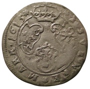 ½ Mark - Gustav II Adolf Type I, Sweden, 1615-1617 reverse image