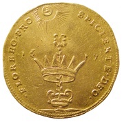 5 Dukater - Gustav II Adolf Coronation of Gustav II, Sweden, 1617 reverse image
