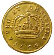 5 Dukater - Karl X Gustav Coronation of Karl X, Sweden, 1654 reverse image