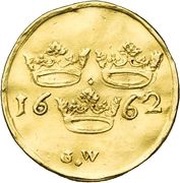 3 Dukater - Charles XI, Sweden, 1662 reverse image