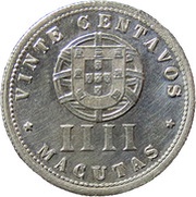 20 Centavos / 4 Macutas reverse image