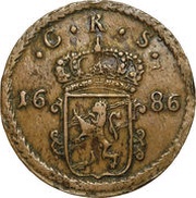 1 Öre Silvermynt - Charles XI obverse image