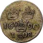 1 Öre - Charles XI reverse image