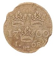 1 Öre - Charles XII, Sweden, 1697-1714 reverse image