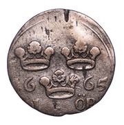 1 Öre - Charles XI reverse image