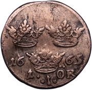 1 Öre - Charles XI reverse image