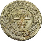 4 Öre - Charles XI reverse image