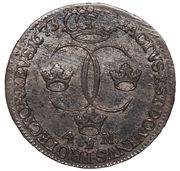 4 Mark - Charles XI, Sweden, 1673 reverse image