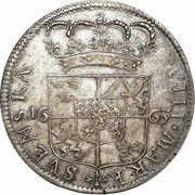 8 Mark - Charles XI, Sweden, 1665 reverse image