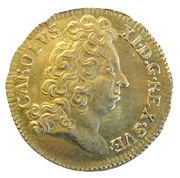1 Ducat - Charles XI "Gripenhjelms Dukat" Discovery of gold at the Östra Silverberget obverse image