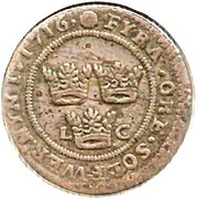 4 Öre - Charles XII reverse image