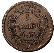 1 Daler Silvermynt - Charles XII Mercury reverse image