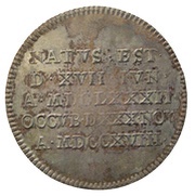 2 Mark - Charles XII Funeral of Charles XII reverse image