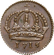 1 Daler Silvermynt - Charles XII The Crown obverse image