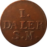 1 Daler Silvermynt - Charles XII Faith of the People reverse image