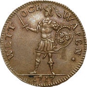 1 Daler Silvermynt - Charles XII Wits and Weapons obverse image