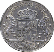 1 Riksdaler - Charles XII Type IV, Sweden, 1718 reverse image