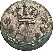 1 Öre Silvermynt - Frederick I obverse image