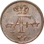1 Öre Silvermynt - Adolf Fredrik obverse image