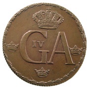 ½ Skilling - Gustav IV Adolf Avesta mint obverse image