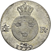 1⁄12 Riksdaler - Gustav III, Sweden, 1778-1779 reverse image
