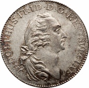 ⅛ Riksdaler - Adolf Frederick large head obverse image