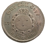 ¼ Riksdaler - Frederick I Type III, Sweden, 1748 reverse image