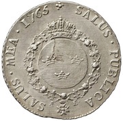 ¼ Riksdaler - Adolf Fredrick reverse image