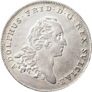 1 Daler Silvermynt - Adolf Fredrik obverse image