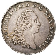 1 Daler Silvermynt - Adolf Fredrik obverse image