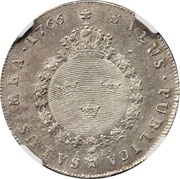 ½ Riksdaler - Adolf Fredrik, Sweden, 1752-1766 reverse image