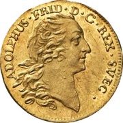 ¼ Dukat - Adolf Fredrik obverse image