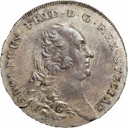 2 Daler Silvermynt - Adolf Fredrik obverse image