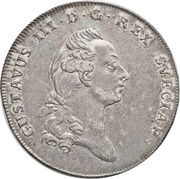 ⅔ Riksdaler - Gustav III obverse image