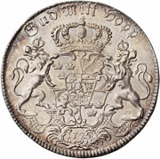 1 Riksdaler - Frederick I 2nd portrait, Sweden, 1723-1728 reverse image