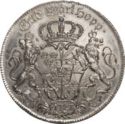 1 Riksdaler - Frederick I and Ulrika Eleonora, Sweden, 1727 reverse image