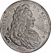 1 Riksdaler - Frederick I 2nd portrait obverse image