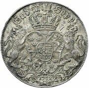 1 Riksdaler - Frederick I 3rd portrait, Sweden, 1731-1733 reverse image