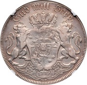 1 Riksdaler - Frederick I Type III, Sweden, 1734-1738 reverse image
