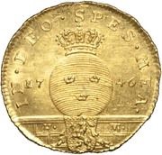 ½ Dukat - Frederick I Type IV, Sweden, 1746 reverse image