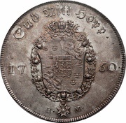 1 Riksdaler - Frederick I Type V, Sweden, 1750-1751 reverse image