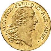 ½ Dukat - Adolf Fredrik obverse image
