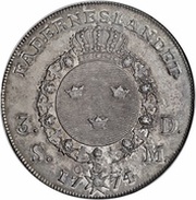 3 Daler Silvermynt - Gustav III, Sweden, 1771-1775 reverse image