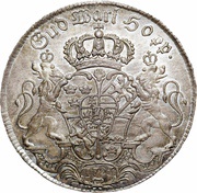 1½ Riksdaler - Frederick I and Ulrika Eleonora, Sweden, 1727 reverse image