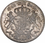 2 Riksdaler "Krellmynt" - Frederick I 2nd portrait, Sweden, 1723 reverse image