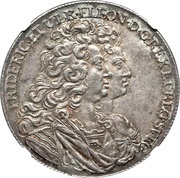 2 Riksdaler - Frederick I and Ulrika Eleonora obverse image