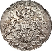 2 Riksdaler - Frederick I and Ulrika Eleonora, Sweden, 1727 reverse image