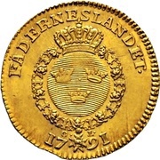 1 Ducat - Gustav III, Sweden, 1771-1792 reverse image